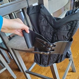 Bebe strapless corset top with belt